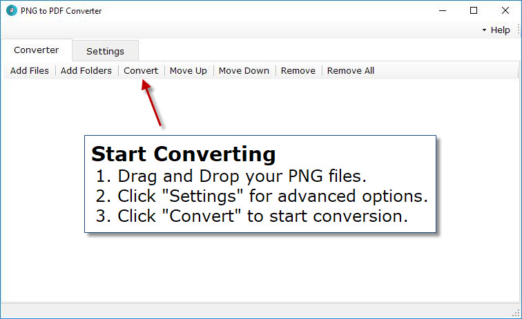 PNG to PDF Converter